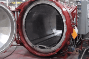 Composite autoclave system that is open