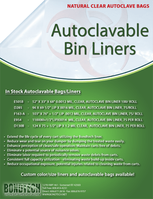 Autoclavable Bin Liners